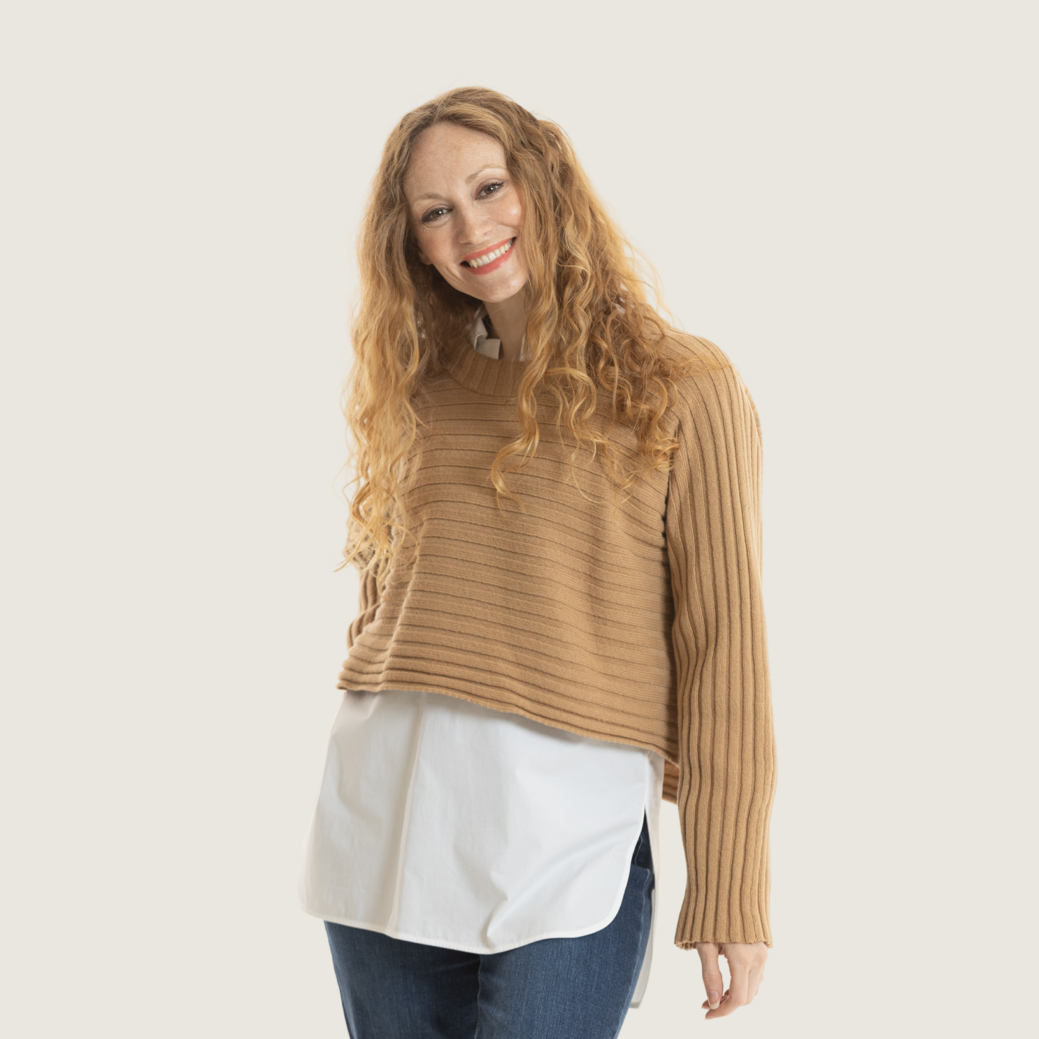 Mid on sale sleeve sweater