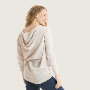 The Cashmere Boyfriend Hoodie in Natural